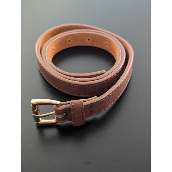 Forest Ink Accessories - Forest Brand Leather Belt Thin Brown Size Small Women's .5" Wide 36" Long